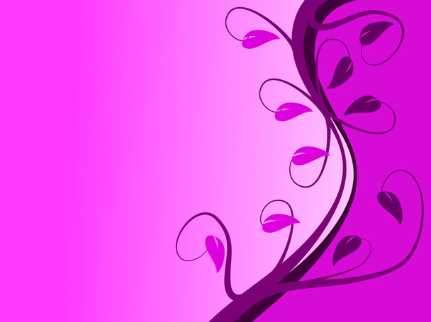 抽象的な紫花の背景 - ベクター画像