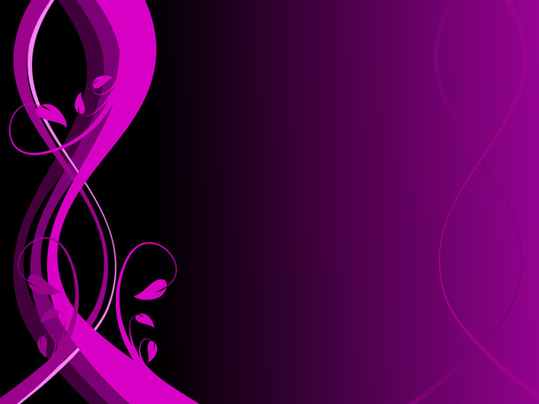 抽象的な紫花の背景 - ベクター画像
