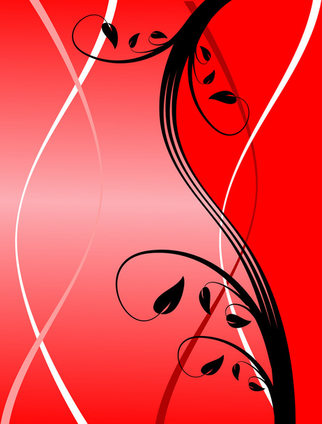 Un vettoriale floreale rosso illustrazione
 - Vettoriali, immagini