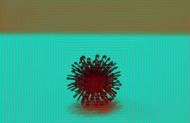 крупним планом концепція вірусу корона хвороби
 - Фото, зображення