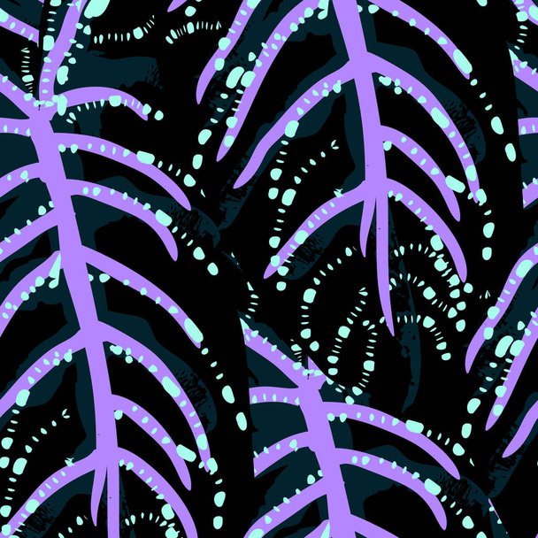 Tropical Leaf. Modern Motif. Jungle Print. Foliage - Vector, afbeelding