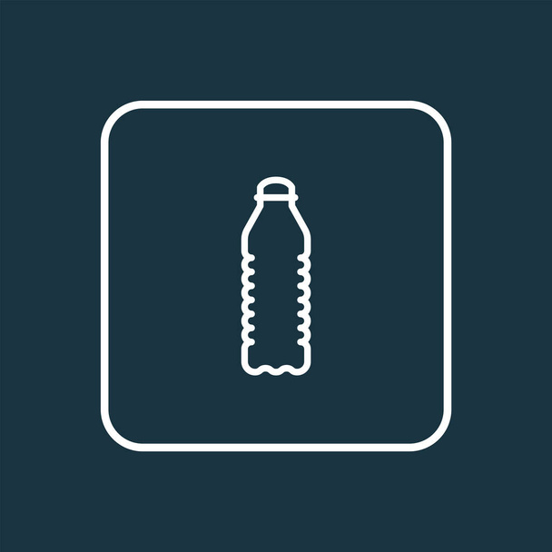 ウォーターボトルのアイコンラインシンボル。流行のスタイルでプレミアム品質の単離ソーダ要素. - 写真・画像