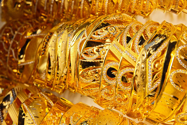 Τουρκικά χρυσά κοσμήματα Κατάστημα στην Κωνσταντινούπολη - Φωτογραφία, εικόνα