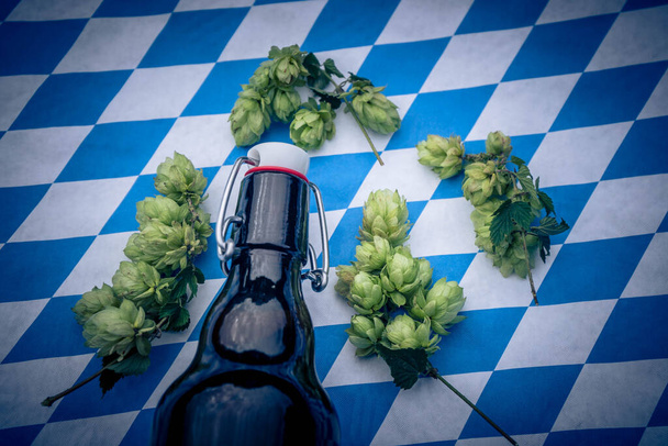 lúpulo verde fresco um componente para cerveja - Foto, Imagem