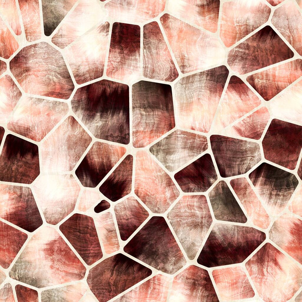 Forma de azulejo geométrico sin costura collage patrón de superficie - Foto, Imagen
