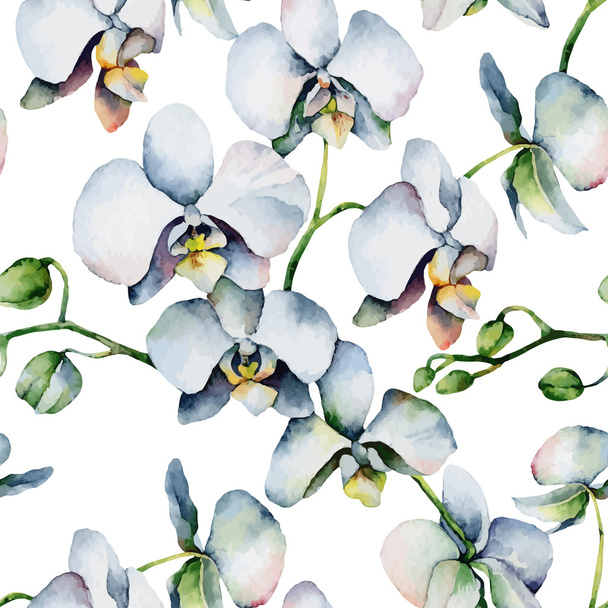 White orchids - Wektor, obraz