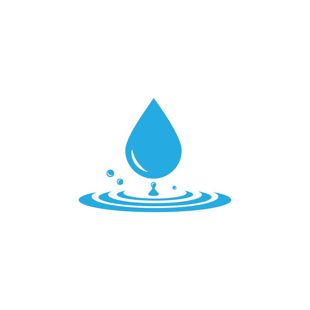 Wasser Tropfen Logo Vektor Illustration Design - Vektor, Bild