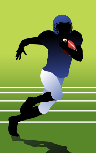 American football player vector - Vector, afbeelding