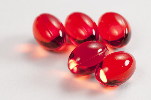 Red capsules  - Photo, Image