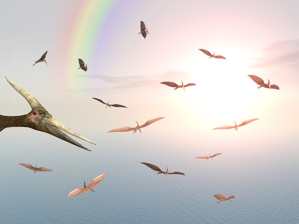 Oceano vela Pteranodon Ingens
 - Foto, immagini