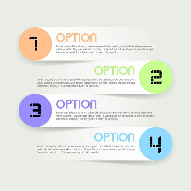 Infographic options banners. - Vektor, kép