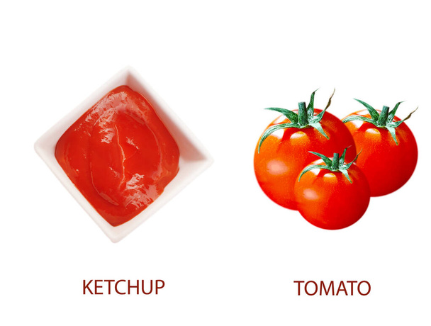 pot de ketchup isolé sur fond blanc - Photo, image