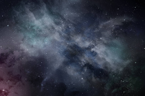 Αφηρημένη εικόνα φόντου του σύμπαντος: γαλαξίας, έναστρος ουρανός, φωτεινά αστέρια, νεφέλωμα - Φωτογραφία, εικόνα