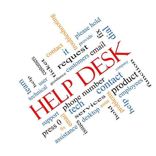 help desk szó felhő fogalmát könyök - Fotó, kép