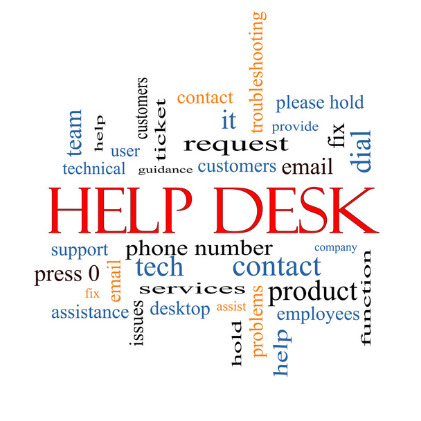 help desk szó felhő fogalmát - Fotó, kép