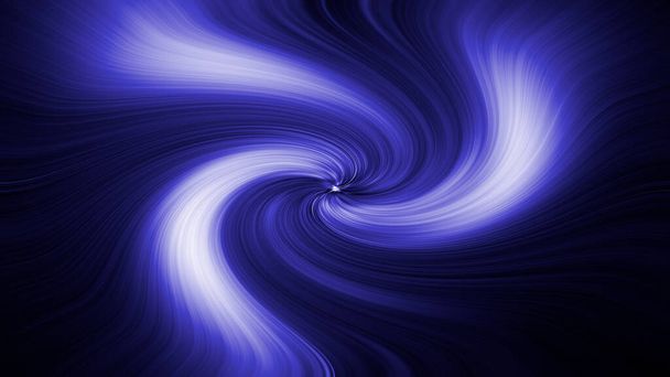 Blue spiral backdrop. Abstract space swirl illustration. White lighting illustration - Photo, Image