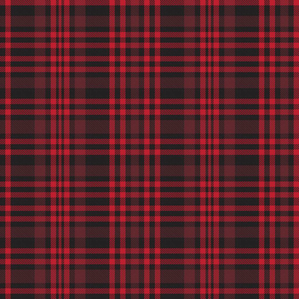 Red Ombre Plaid textured seamless pattern suitable for fashion textiles and graphics - Vector, Image