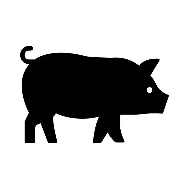 Izolowana ikona wektora świni, którą można łatwo modyfikować lub edytować - Wektor, obraz