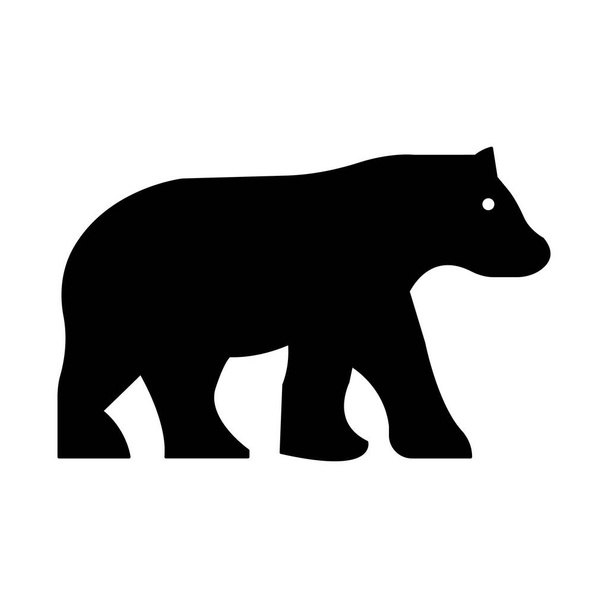 Медведь Изолированный вектор значок, который можно легко изменить или отредактировать - Вектор,изображение