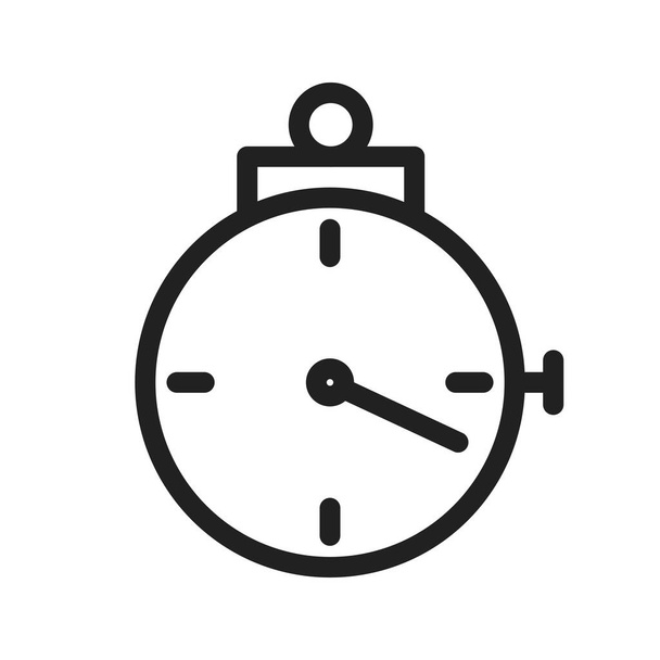 Stopwatch, watch, timer icon vector image. Can also be used for fitness and sports. Suitable for web apps, mobile apps and print media. - Wektor, obraz