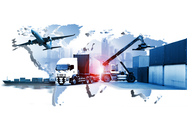 logistics , import export , world transportation business - Photo, Image