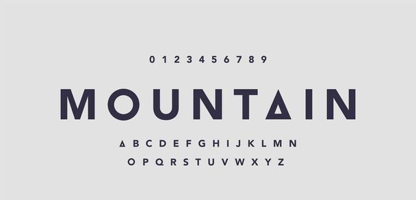Astratto minimale alfabeto moderno fonts.vector ilustration - Vettoriali, immagini