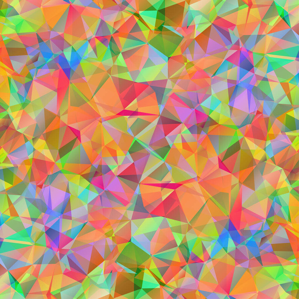 Digital colorful pattern with messy triangles grid - Διάνυσμα, εικόνα