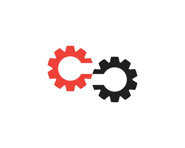 Шаблон логотипа Infinity gear - Вектор,изображение