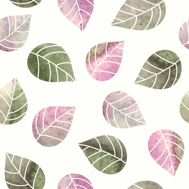 Seamless leaves pattern - Vektori, kuva