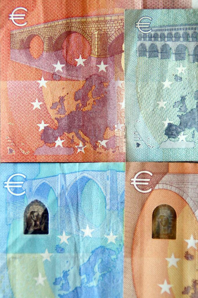 Ιστορικό των τραπεζογραμματίων της Ευρωπαϊκής Ένωσης. - Φωτογραφία, εικόνα