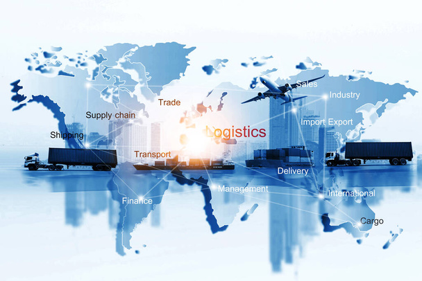 επιχειρήσεις σε όλο τον κόσμο, Μεταφορές, εισαγωγές-εξαγωγές, υλικοτεχνική - Φωτογραφία, εικόνα