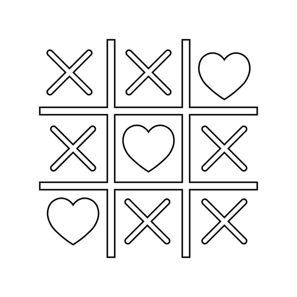 Jednoduchá ilustrace ikony srdce pro den svatého Valentýna - Vektor, obrázek