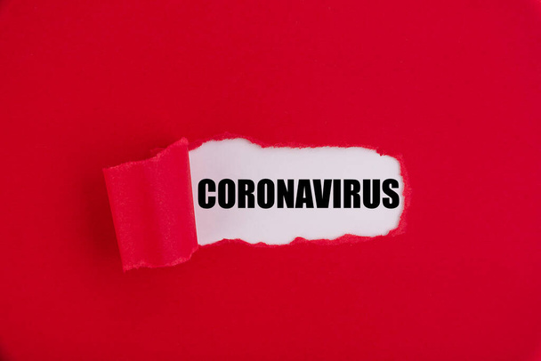Novel coronavirus - 2019-nCoV. The inscription medical protective mask Coronavirus. Chinese coronavirus outbreak. MERS-Cov middle East respiratory syndrome coronavirus. - Foto, Imagem