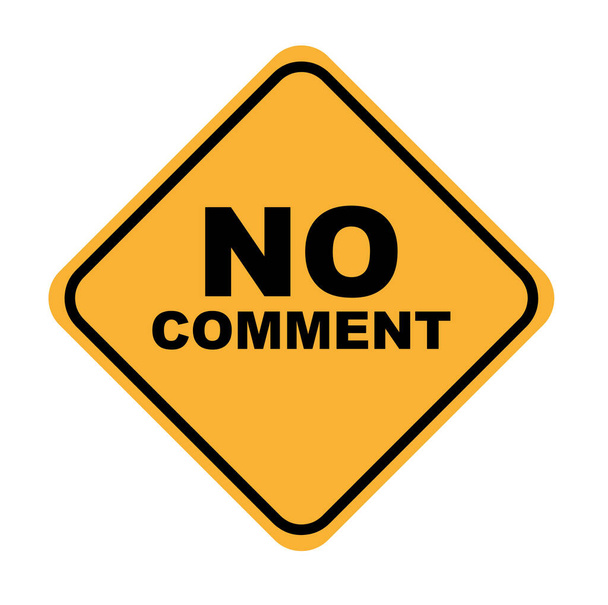 No comment sign on white background - Vector, Image