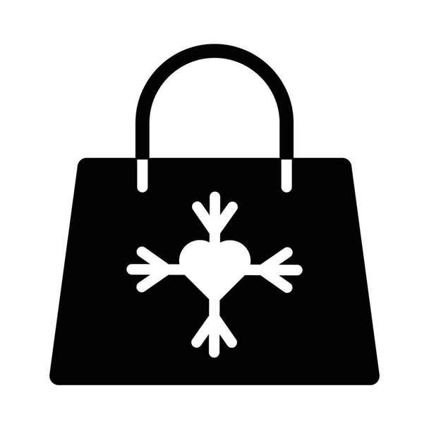 Snowflake tote Izolovaná ikona vektoru, kterou lze snadno upravit nebo upravit - Vektor, obrázek
