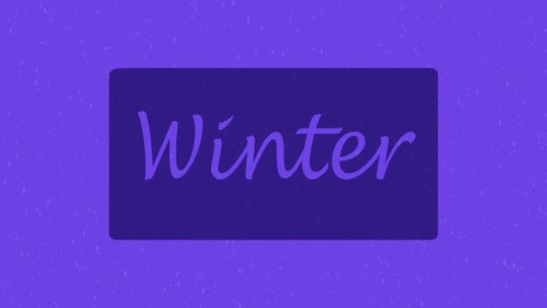 Talvi flip tallennus Lyhyt video suunnittelu - Materiaali, video