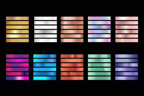 Illustrazione vettoriale creativa della collezione di gradienti. Art design texture di sfondo. Elemento grafico astratto del concetto - Vettoriali, immagini