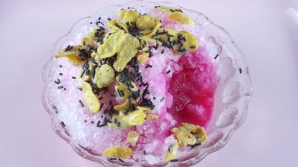 étkezési jég spin - Felvétel, videó