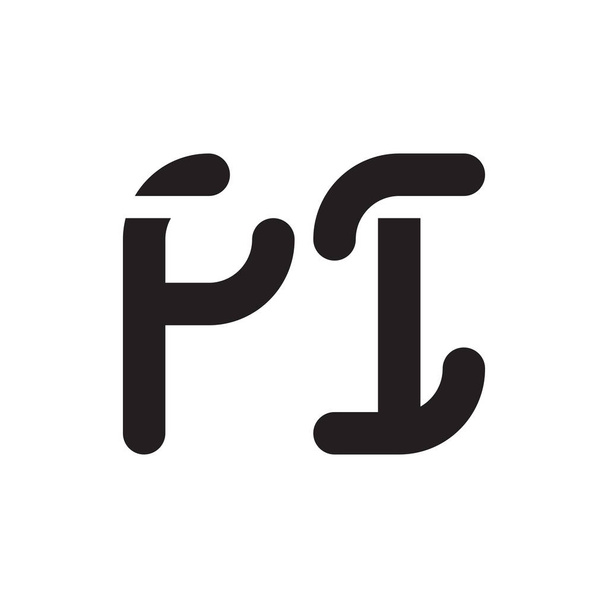 fi initial letter vector logo icon - Vektori, kuva