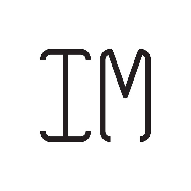 im lettera iniziale icona logo vettoriale - Vettoriali, immagini
