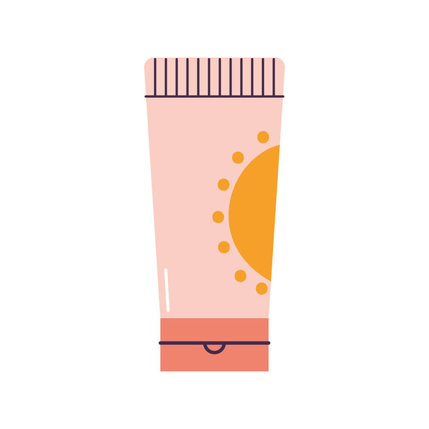 sunscreen on a white background - Vector, Image