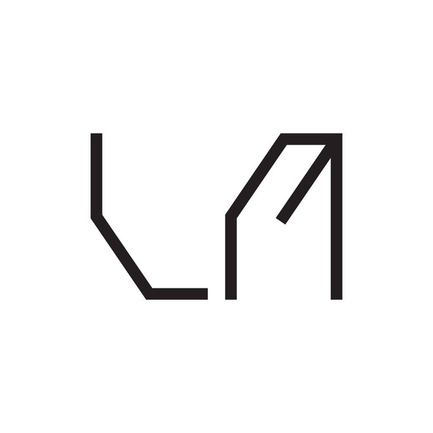 lm Anfangsbuchstabe Vektor Logo Symbol - Vektor, Bild