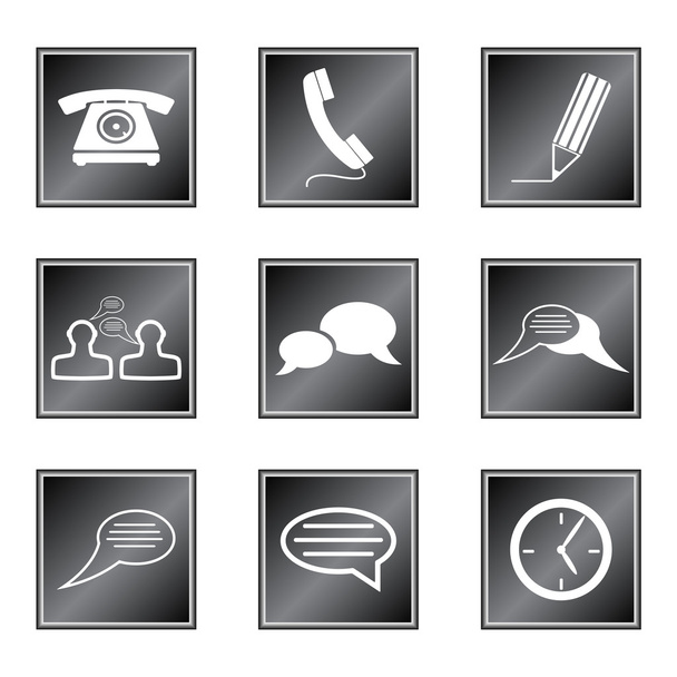 Set of icons  - Vektor, obrázek