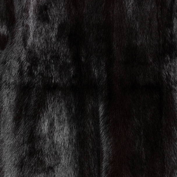 Σκούρα γούνα σε γούνα. Λαμπερό ακριβό μοτίβο με υφή τριχών - Φωτογραφία, εικόνα
