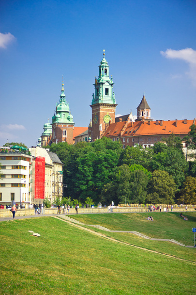 Kaunis keskiaikainen Wawelin linna, Krakova, Puola
 - Valokuva, kuva