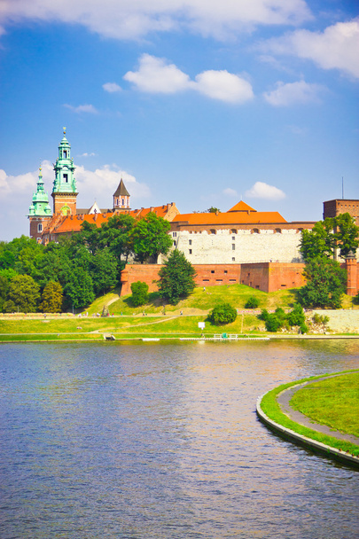 Kaunis keskiaikainen Wawelin linna, Krakova, Puola
 - Valokuva, kuva