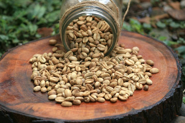 この写真はインドネシア中部ジャワ州ペカラナンの代表的なロブスタコーヒー豆の写真です。.  - 写真・画像