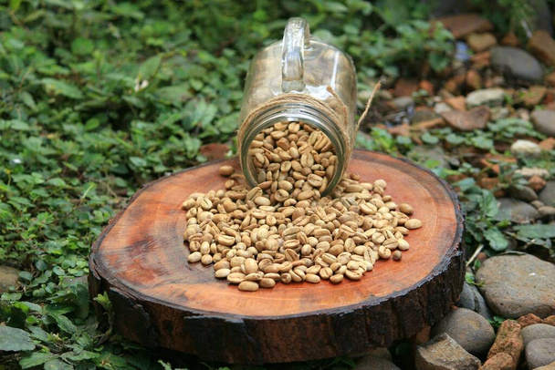 Cette photo est une photo de Robusta grain de café typique de Pekalongan, Java central, Indonésie.  - Photo, image