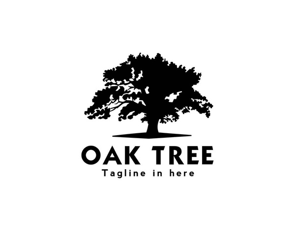 oak tree logo design inspiration - Vector, Image