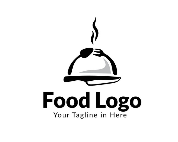 創造的な食品のロゴデザインインスピレーション - ベクター画像
